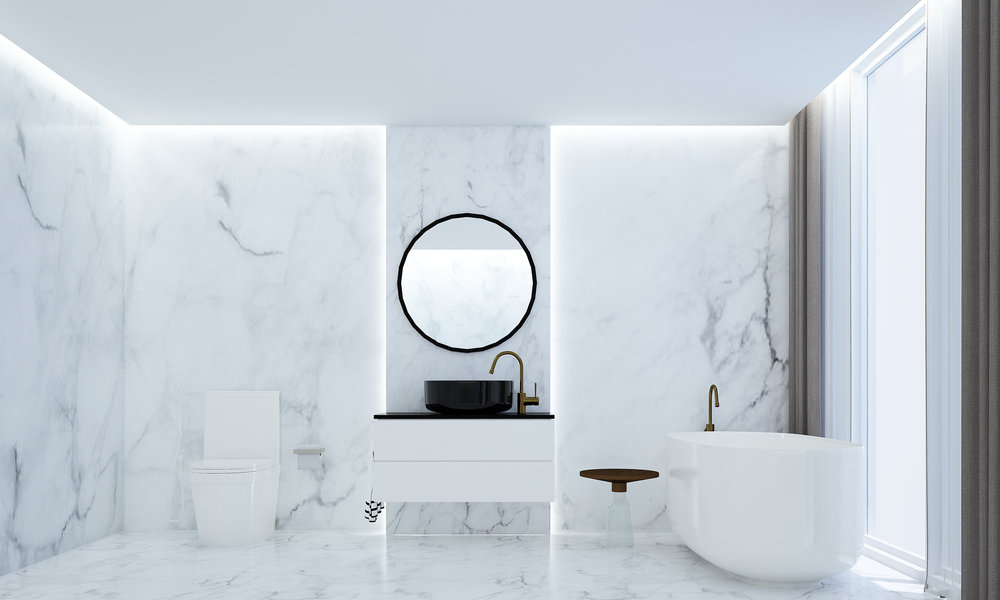 White Marble Bathroom
