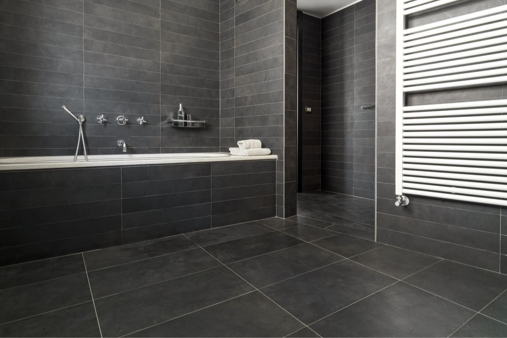 Bathroom with matte finished tiles - 2021 Bathroom Tile Trends